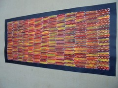 SELINA NUMINA 130 x 60 cm Original Aboriginal Painting. Bush Yam