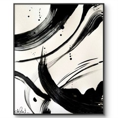 Abstract Monochrome 11×14 Paper Original Artwork Collectible Fine Art Interior