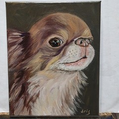 Original Oil Painting Pet Portrait 10×8 Inches, Chihuahua,dog Portrait