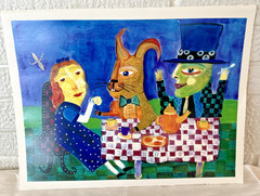 RARE ALLISON MERRIWEATHER PAINTING ON PAPER SIGNED