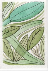 Original ACEO Watercolor Painting – Wild Flower art Nature mini art flower card