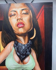 Washington DC Muralist Aniekan Udofia Canvas Painting