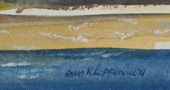 ANN KLOPPENBURG – ‚Mullaghmore Beach‘ – Watercolor Painting – Canada – C. 1990’s