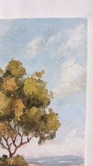 ORIGINAL Oil Painting Impressionism Tree Country Road 4″ x 6″ Fine Art