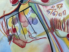 Wassily Kandinsky Abstract Oil Painting on canvas signed and stamped 20 x 28 in.