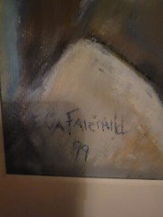 Vintage Framed Pastel Portrait Of A Young Child By Eva Fairchild 1999, Signed