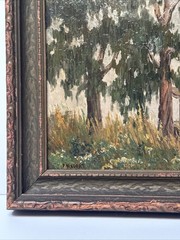 ANTIQUE EARLY CALIFORNIA PAINTING LANDSCAPE IMPRESSIONIST SAIGNED NAUERT 1910’S