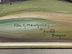 Nannette Doskocil Oil Canvas Ella Mewhinney Copy Painting Art Texas Cotton Farm