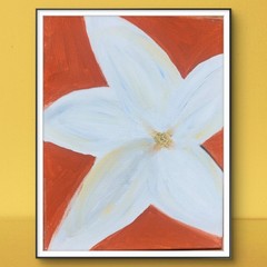 Star Jasmine: Contemporary Expressionist Original AcrylicPainting 11×14 Canvas