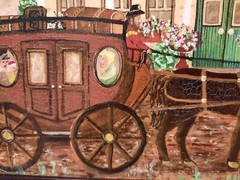The Little Inn At Banfield Painting On Canvas Signed Framed Ontario Canada