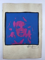 Andy Warhol COA Vintage Painting Drawing Art Original Signed Stamp