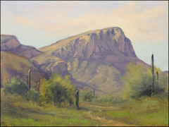 Jeff Love Art 12X16″ Original Oil Painting en Plein Air Tucson Arizona Desert