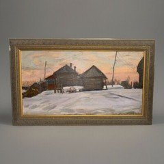 Dmitriev, Ruald, „In the Village,“ Russian Painting, 1960