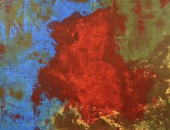 Mark Little original ￼XL￼ Painting 81” X 62”Action Abstract￼, Modern