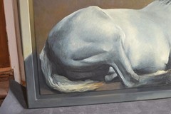 Richard Murray 1948 – 2024, Utah Artist „Reclining Horse“ 60 x 108 oil painting