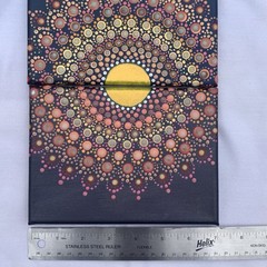 Diptych – Mandala Flower Canvas Acrylic Paintings – Original Art By E. Glenn