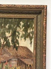 ANTIQUE EARLY CALIFORNIA PAINTING LANDSCAPE IMPRESSIONIST SAIGNED NAUERT 1910’S