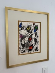 Joan Miró Lithograph Hand Signed & Numbered (1890s-1980s) Matted & Framed