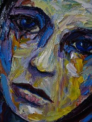 WOMAN PORTRAIT OIL█PAINTING GIRL█REALISM ART█SIGNED VINTAGE ORIGINAL REALIST█POP