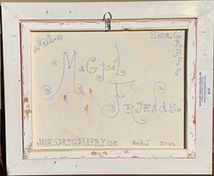 Textured Abstract Painting on Canvas by Serg Graff, „Magical Friends“, COA