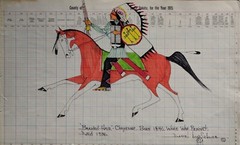 Daniel Long Soldier BRAVE WOLF-CHEYENNE, Little Big Horn, Original Painting