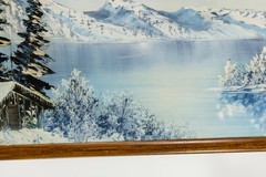 Bob Ross Painting Signed 18×24 Inch Original on Canvas w/ Bob Ross Inc COA