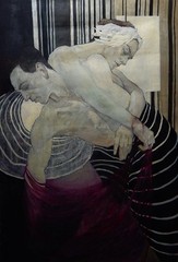 Original Oil Painting on Canvas 31×21 in/78x54cm Female Nude Signed 2013