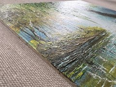 Original Oil Painting Weeping Willow Landscape, Peacefulness River Nature Art