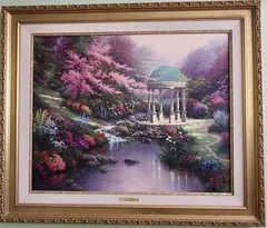 Thomas Kinkade Pools of Serenity Limited Edition Canvas Hand Highlighted COA