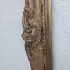 Antique Picture Frame with Openwork Ornament for 27 1/4″ x 37 3/4″ Artwork