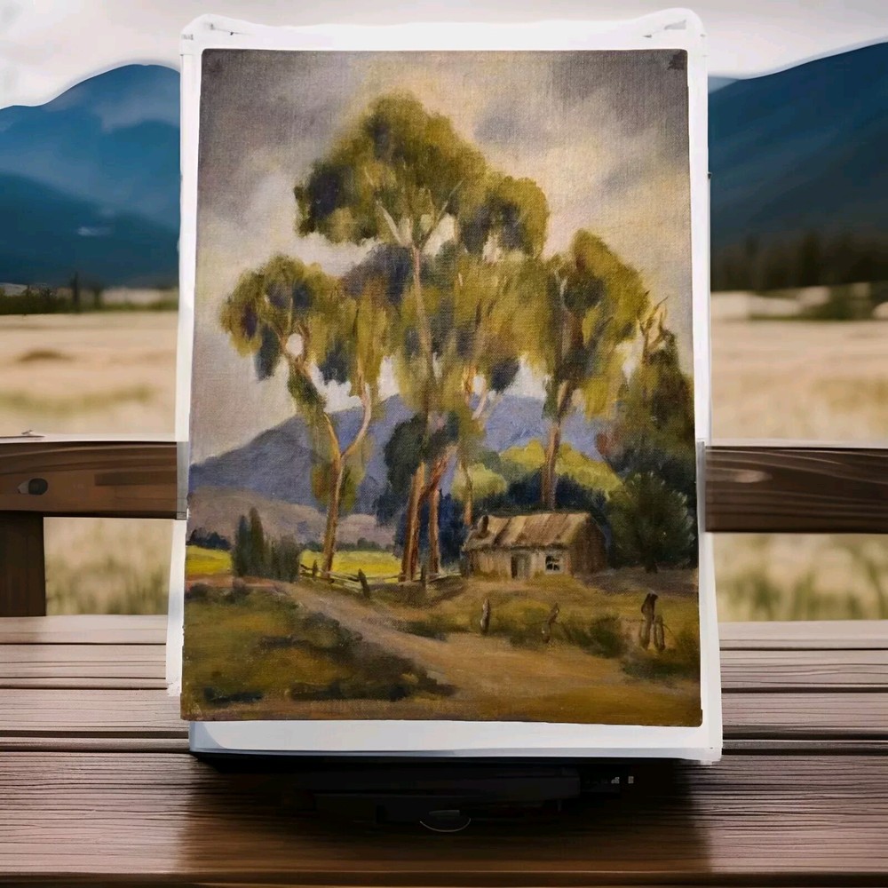 California Impressionist Eucalyptus 1967 9 By 11