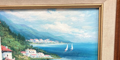 Debora Holmes Home Decore 8X10″ Oil Painting On Canvas Coastal Seaport