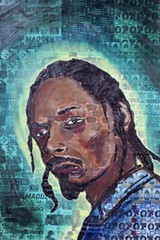 ShawNshawN Snoop Dogg Original Painting on Canvas – 24×36 LA Rap Star Pop Art