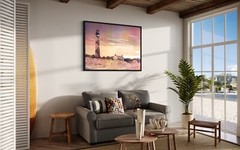 Watercolor landscape Cape Lookout Outer Banks (OBX), NC coastal art (original)