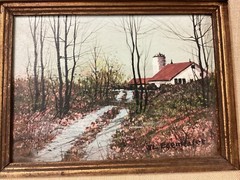John Egenstafer Oil/Masonite Pennsylvania Artist