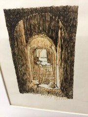 4 Architectural Ink Drawings Doors Doorway John Myron Steczynski Listed Artist