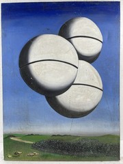 Rene Magritte Oil On Canvas (Handmade) signed and stamped Framed