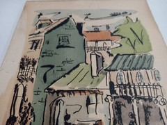 Thomas Meek Jr Vieux Carré-Louisiana ORIGINAL 1951 WATERCOLOR – Examine Closely