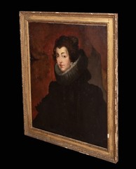 Large 18th Century Portrait ISABELLA OF BOURBON, QUEEN OF SPAIN (1602-1644)
