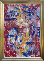 Rolf Gjedsted Abstrakte Komposition Moderne Kunst aus Kopenhagen Dänemark 81×58