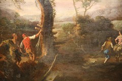 Rococo Neo-Classic Baroque Style Beautiful Italian Landscape with Figures