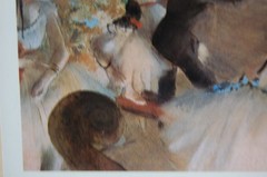VTG FRAMED SMALL ART GALLERY EDGAR DEGAS COLOR PRINT THE REHEARSAL ON STAGE 1874