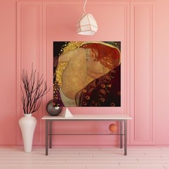 Danae by Gustav Klimt ,Handmade Abstract Oil Painting on Linen Canvas GK005