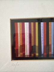 Avner Ofer Vietnam Silk Curtains Abstract Rendition Painting