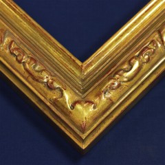 11 x 14 – 14 x 18 in Plein Air Hand Carved Picture Frame Gilded in 22k Gold Leaf