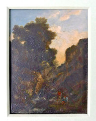ACTUAL MUSEUM OIL Carl Ludwig F. BECKER see bio miniature oil of fisher boys
