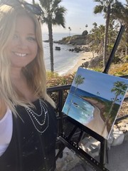 Laguna Beach Plein Air Oil Painting Original One Of A Kind 12 X 12 Inches