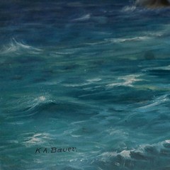 K. A. Bauer – Early 20th Century Oil, Stormy Sea
