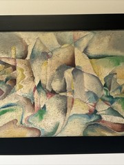 MID CENTURY PAINTING CUBIST CUBISM ABSTRACT EXPRESSIONISM EXHIBITED SURF MCGHEE