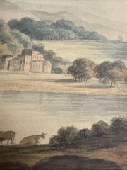 ORIGINAL landscape color Art vintage Signed